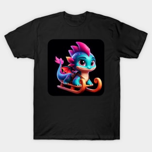 Rufie the Dragon -  Bobsleigh #24 T-Shirt